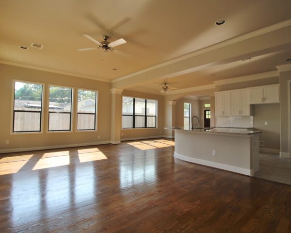Naples Living Area - 2 Story House Plans in Houston TX