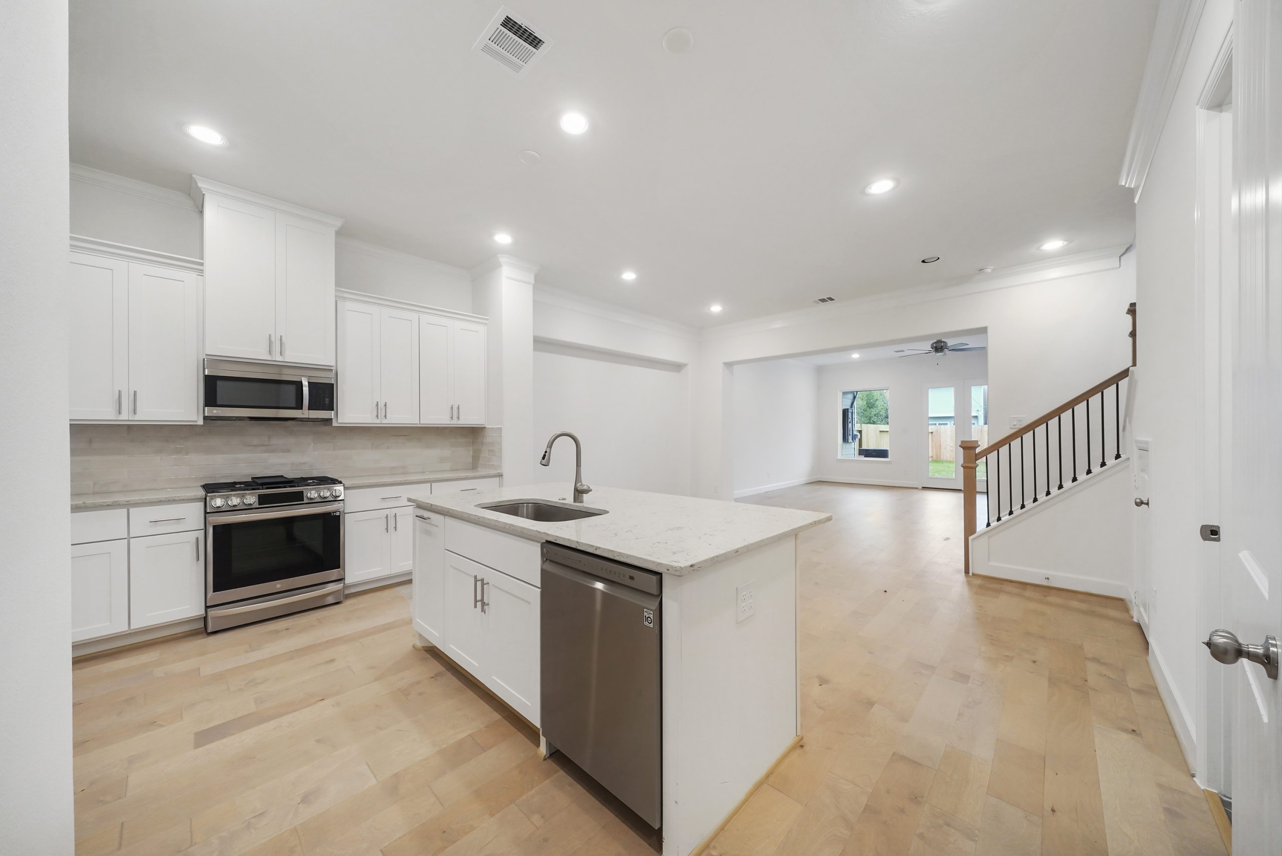 Geneva Kitchen - 2 Story House Plans in Houston TX