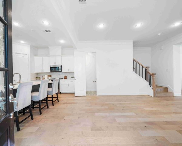 Barcelona Living Area - 2 Story House Plans in Houston TX