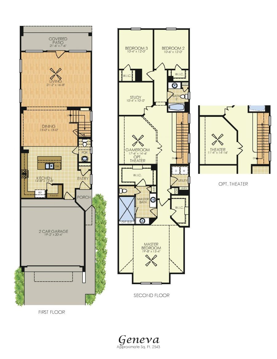 Geneva 2 Story House Plans