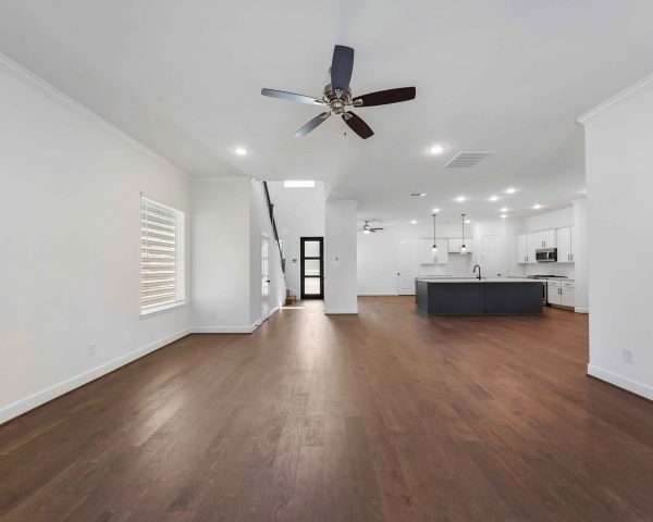 Warwick Living AreA - 2 Story House Plans in Houston TX